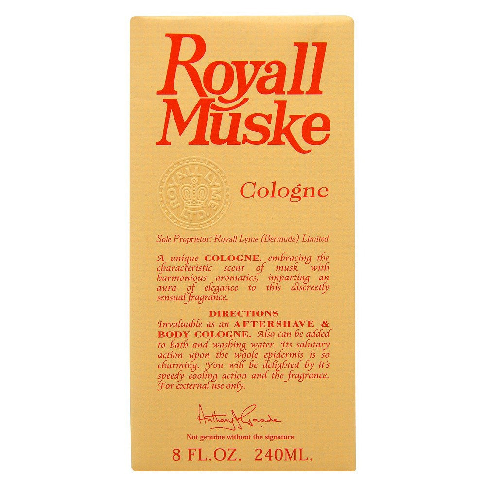 Royall Muske by Royall Fragrances for Men 8.0 oz Eau de Cologne Splash Bottle