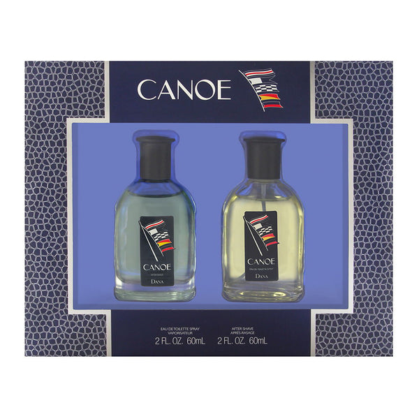 Canoe by Dana for Men 2 Piece Set Includes: 2.0 oz Eau de Toilette Spray + 2.0 oz After Shave Splash