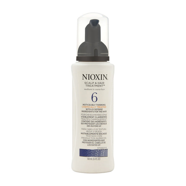 Nioxin System 6 Scalp Treatment - Chemically Treated Hair | Progressed Thinning | Color Safe 100ml/3.38oz