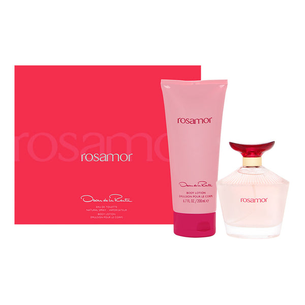 Rosamor by Oscar de la Renta for Women 2 Piece Set Includes: 3.4 oz Eau de Toilette Spray + 6.7 oz Body Lotion