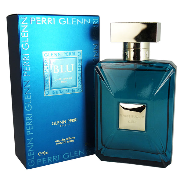 Unbelievable Blu For Men by Glenn Perri 3 oz Eau de Toilette Spray