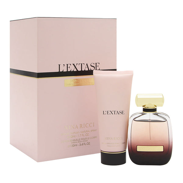 Nina Ricci L'Extase for Women 2 Piece Set Includes: 1.7 oz Eau de Parfum Spray + 3.4 oz Body Lotion