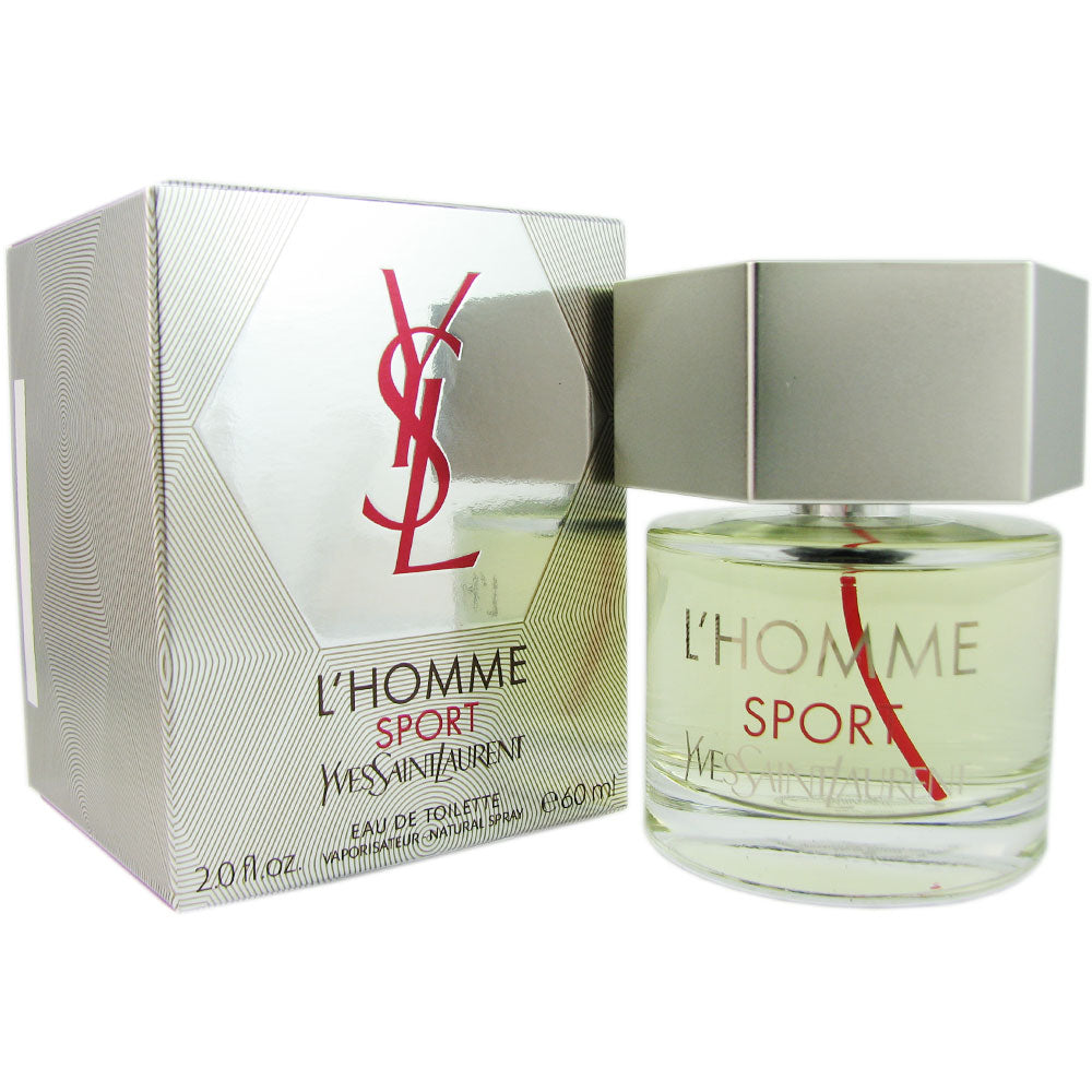 L'Homme Sport for Men by Yves Saint Laurent 2.0 oz Eau de Toilette Natural Spray