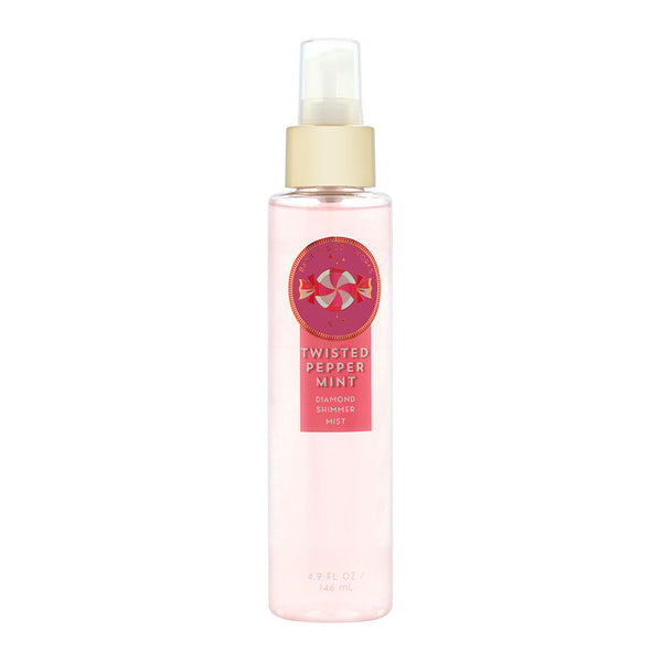 Bath & Body Works Twisted Peppermint 4.9 oz Diamond Shimmer Mist