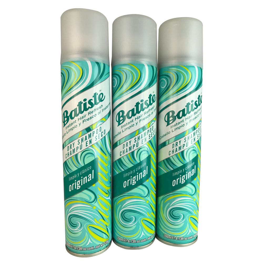 Batiste Hair Dry Shampoo Original Trio 6.73 oz Each