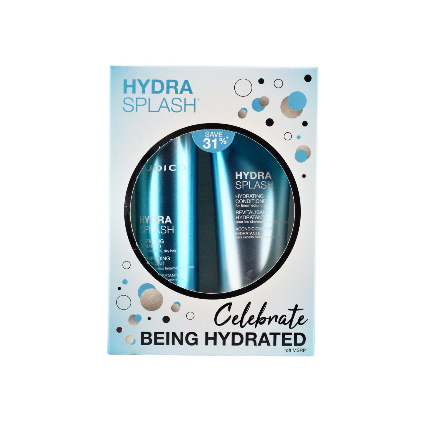 Joico HydraSplash Duo (Hydrating Shampoo, Hydrating Conditioner)