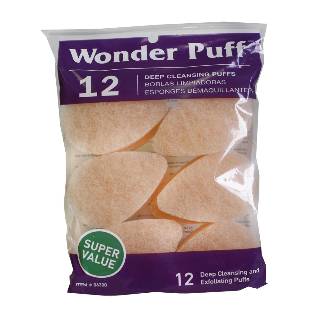 Wonder Puff Deep Cleansing Puffs #06300 12 Count - Super Value