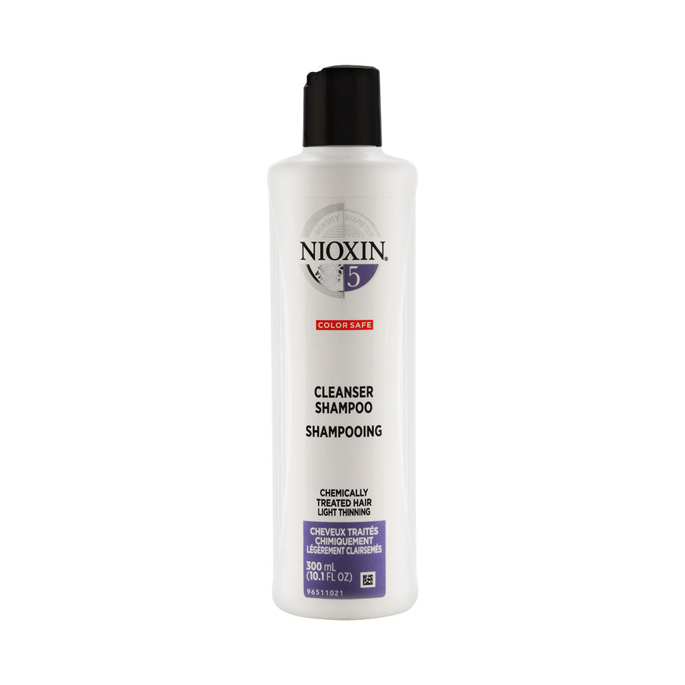 Nioxin System 5 Cleanser Shampoo - Chemically Treated Hair | Light Thinning | Color Safe 300ml/10.1oz