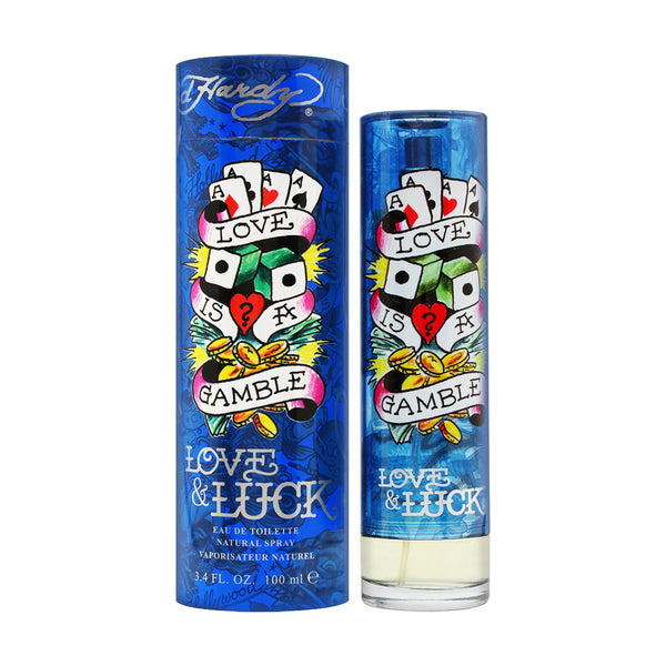 Ed Hardy Love & Luck by Christian Audigier for Men 3.4 oz Eau de Toilette Spray