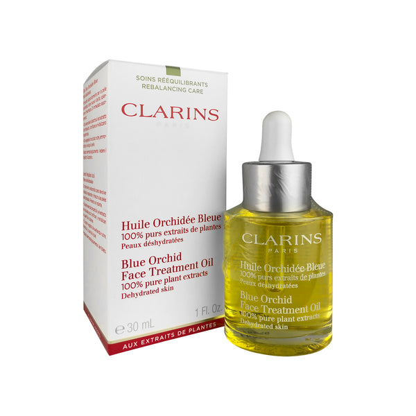Blue Orchid Face Treatment Oil by Clarins 1 oz For Dehydrated Skin