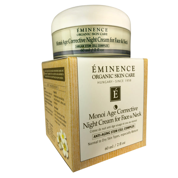 Eminence Organic Skin Care Monoi Age Corrective Night Cream For Face And Neck For Normal to Dry Skin Types. Especially Mature 2 oz