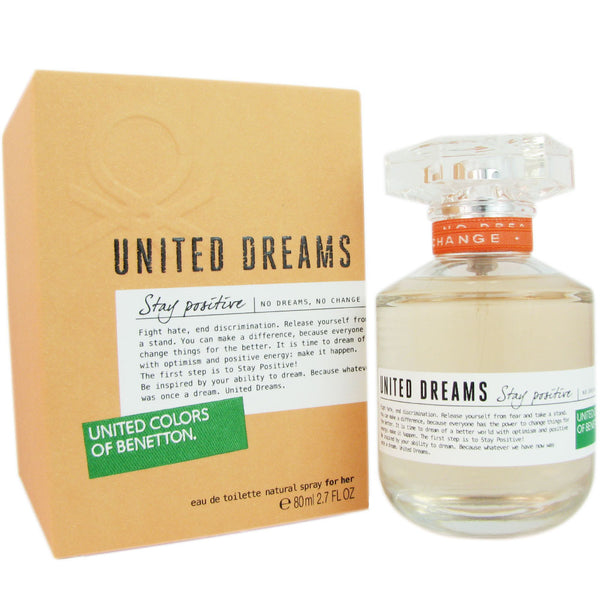 United Dreams Stay Positive for Women by Benetton 2.7 oz Eau de Toilette Spray