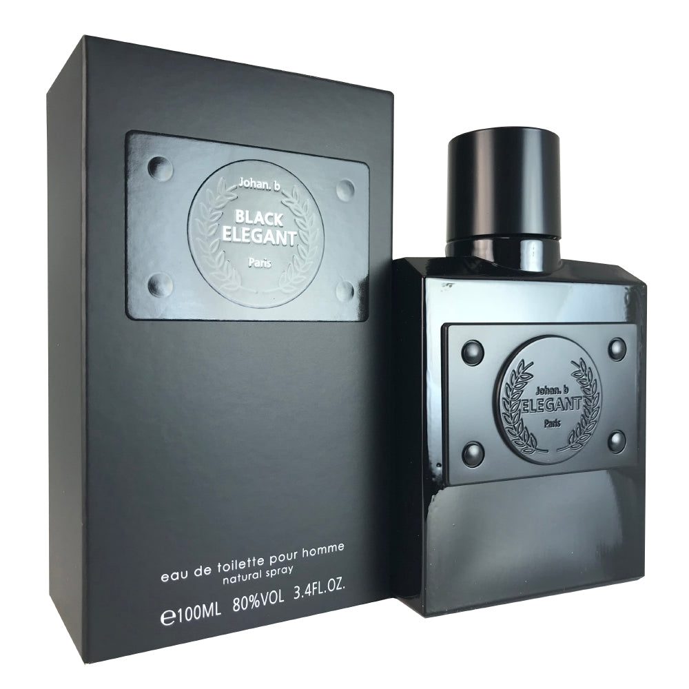 Elegant Black For Men By Johan B. 3.4 oz Eau De Toilette Spray