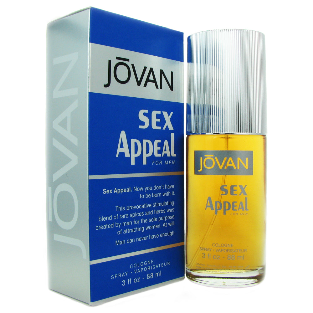 Jovan Sex Appeal for Men by Coty 3 oz Eau de Cologne Spray