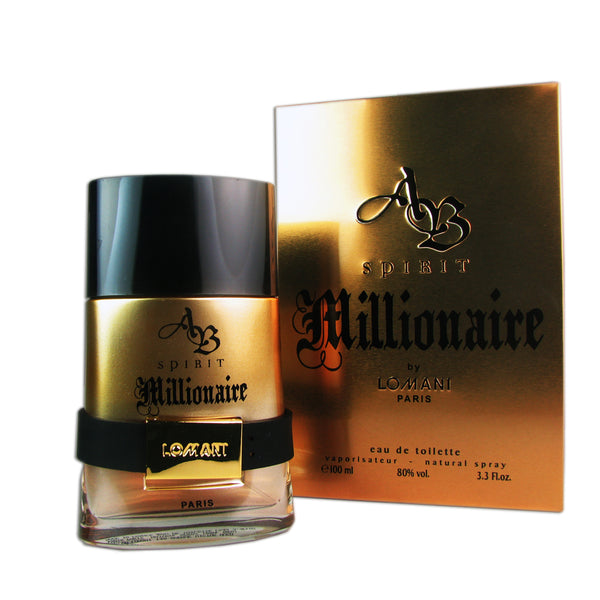 AB Spirit Millionaire for Men by Lomani 3.3 oz Eau de Toilette Spray