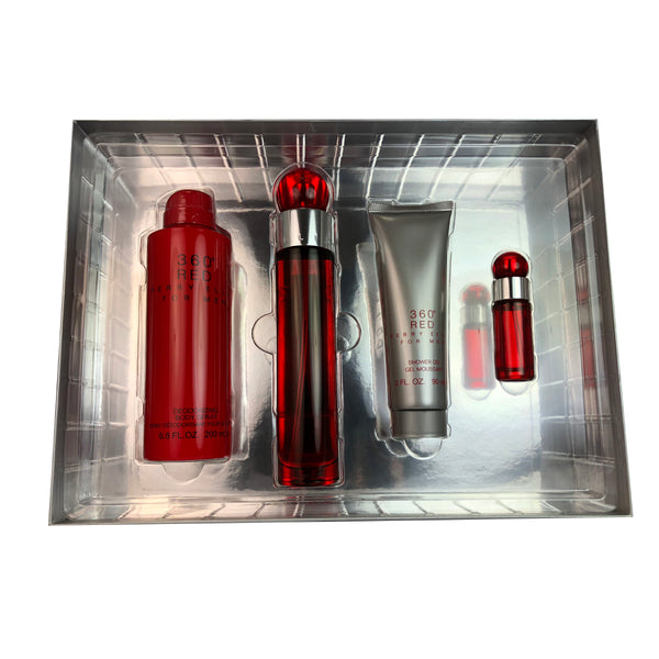 360 Red for Men by Perry Ellis 4 Piece Gift Set