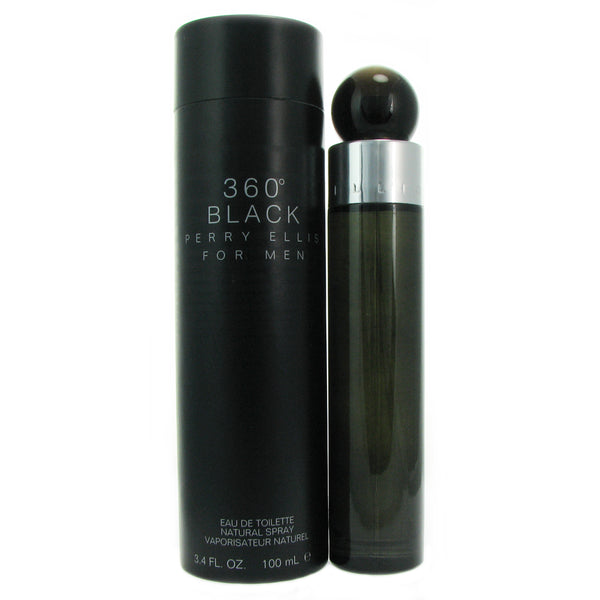 360 Black for Men by Perry Ellis 3.4 oz Eau de Toilette Spray
