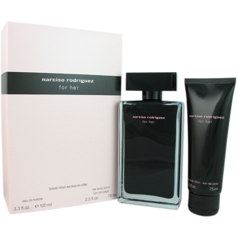 Narciso Rodriguez for Her By Narciso Rodriguez 2 Piece Travel Set