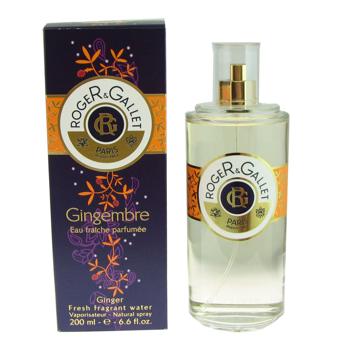 Gingembre Unisex By Roger & Gallet 6.6 oz 200 ml Fresh Fragrant Water Spray