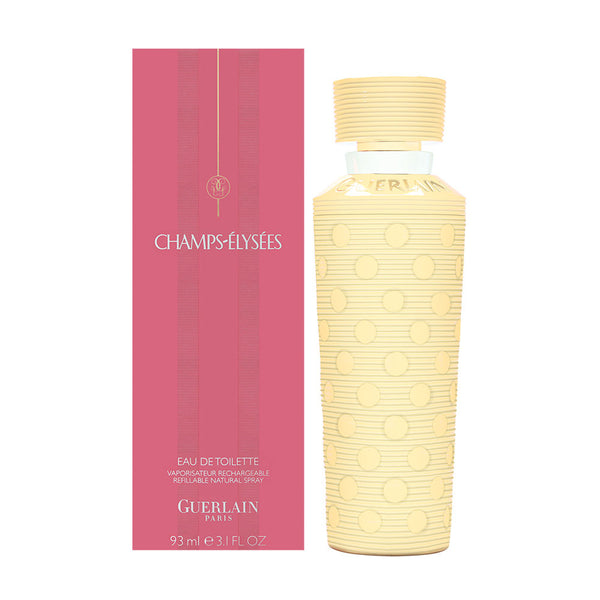 Champs Elysees by Guerlain for Women 3.1 oz Eau de Toilette Spray Rechargeable Gold Case