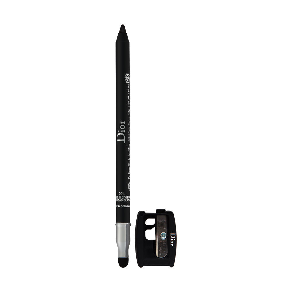 Christian Dior Eyeliner Waterproof Long-Wear Waterproof Eyeliner Pencil with Blending Tip and Sharpener 094 Trinidad Black