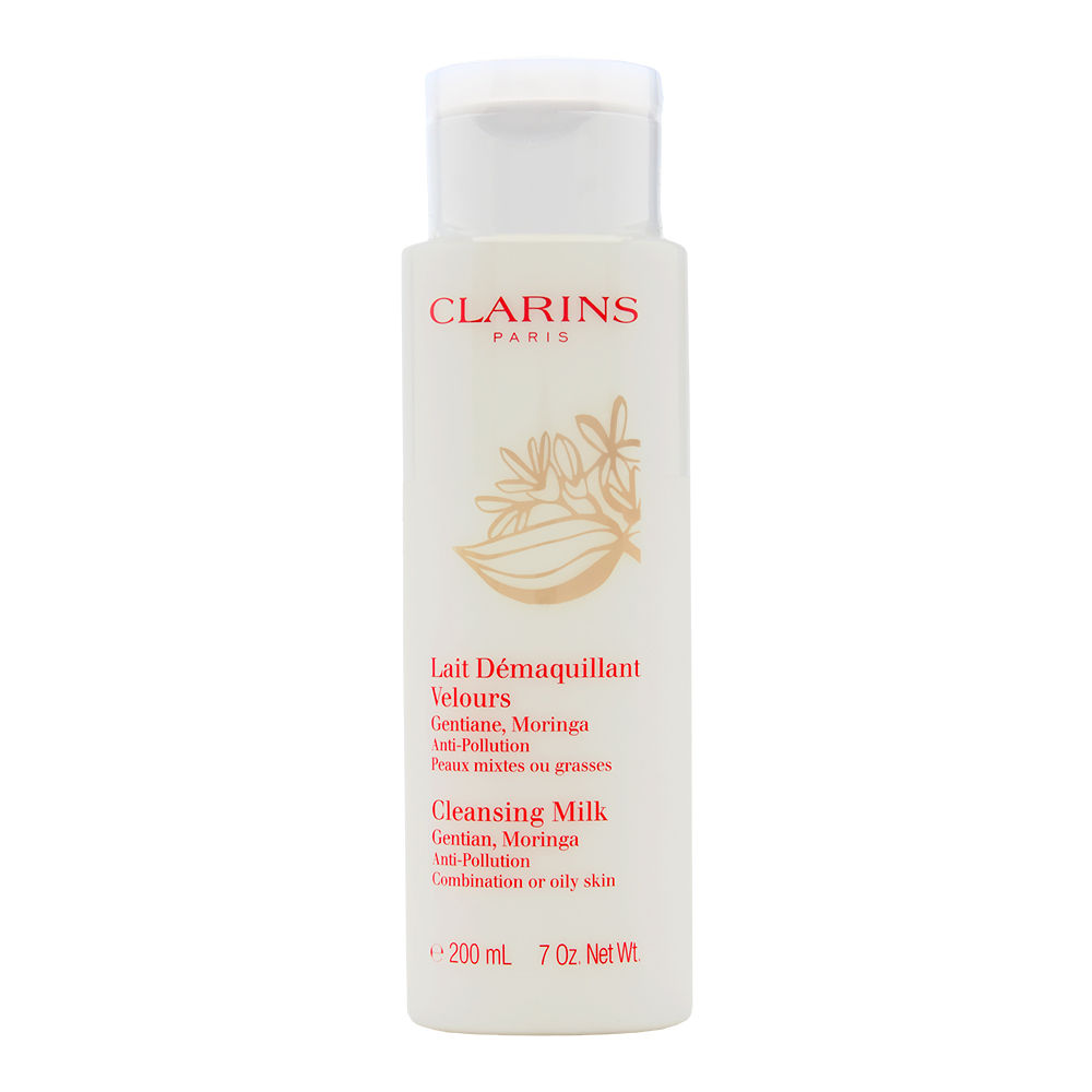 Clarins Cleansing Milk with Gentian, Moringa 200ml/7oz - Combination or Oily Skin
