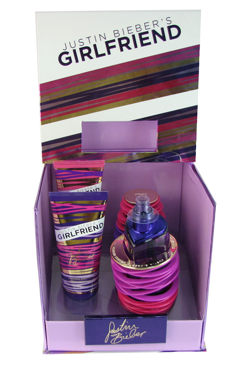 Girlfriend 3 PC Gift Set for Women by Justin Bieber 3.4 oz Eau de Parfum Spray
