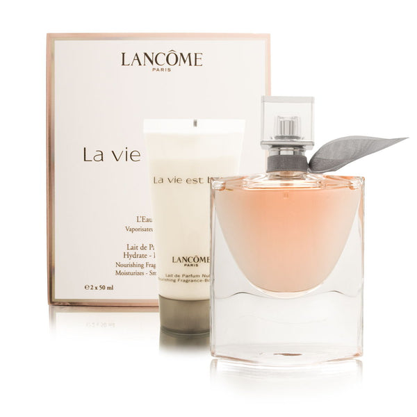 La Vie Est Belle by Lancome for Women 2 Piece Set Includes: 1.7 oz Eau de Parfum Spray + 1.7 oz Nourishing Fragrance Body Lotion