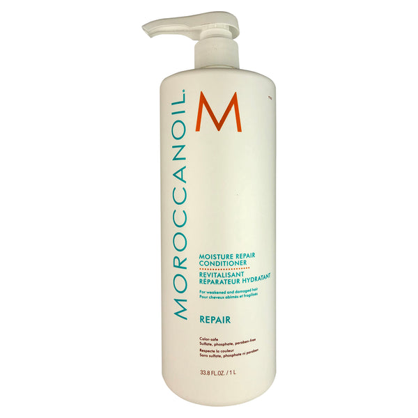 MOROCCANOIL Moisture Repair Conditioner Liter 33.8 oz For Weakened and Damaged Hair Color-Safe Parabens Sulfate & Phosphate Free