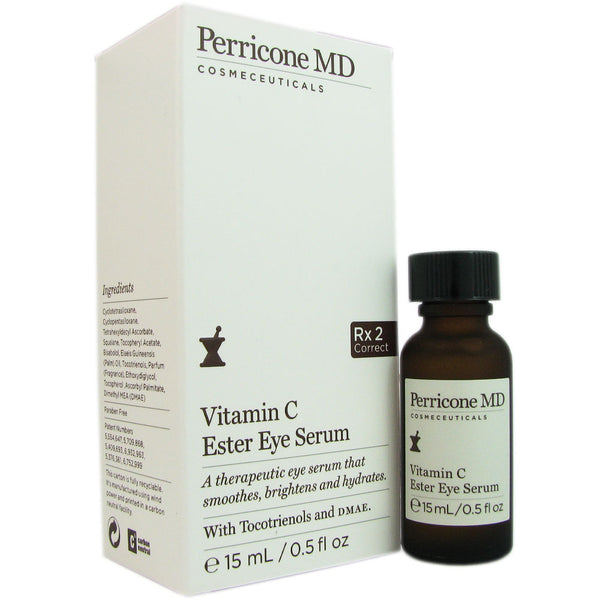 Perricone MD Vitamin C Ester Eye Serum 0.5 oz Smoothes Brightens and Hydretes