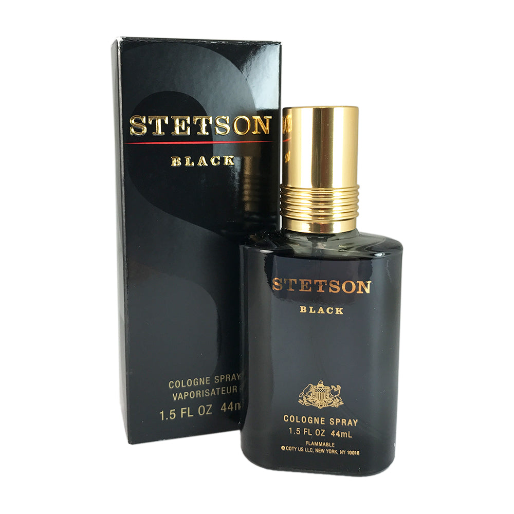 Stetson Black For Men By Coty 1.5 oz 44 ml Eau De Cologne Spray