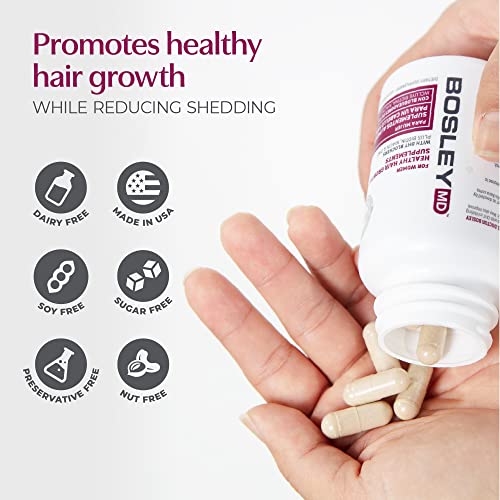 Bosley Women Hair Growth Supplements Caps 60 Count Fragrance Express