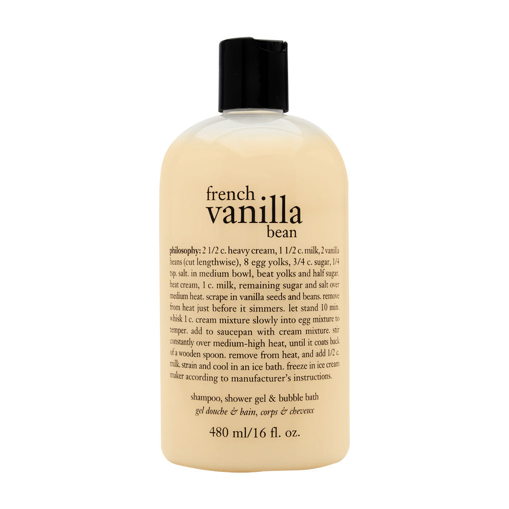 Philosophy French Vanilla Bean 16.0 oz Shampoo, Shower Gel & Bubble Bath