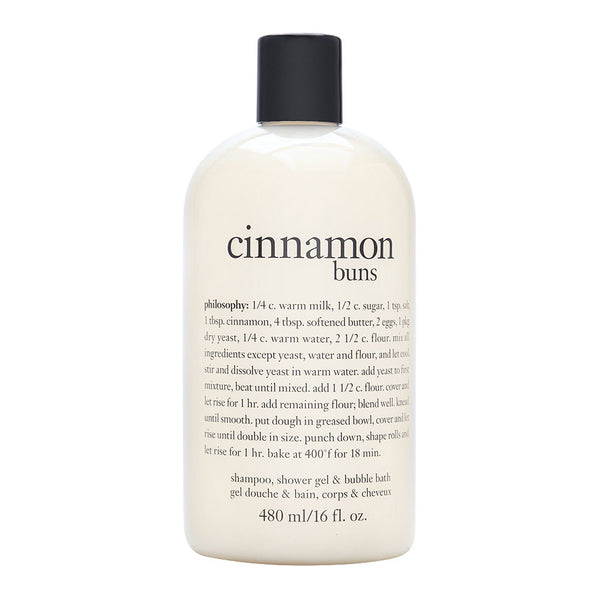 Philosophy Cinnamon Buns 16 oz Perfumed Shampoo, Shower Gel & Bubble Bath