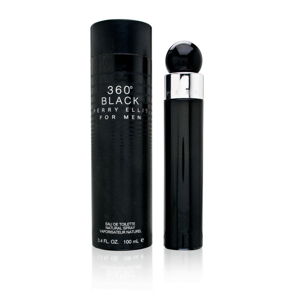 360 Black For Men by Perry Ellis Eau de Toilette Spray 3.4 oz