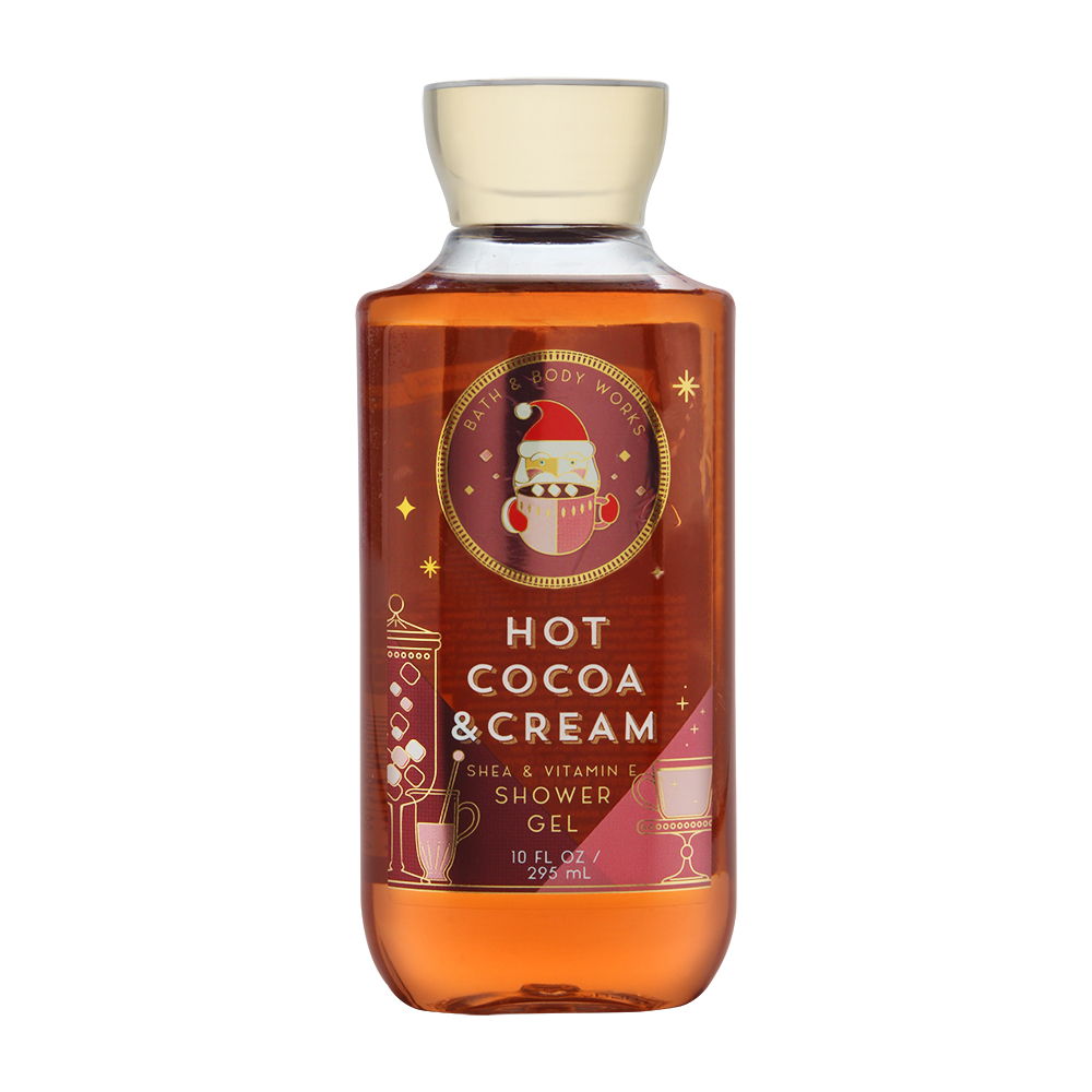 Bath & Body Works Hot Cocoa Cream 10.0 oz Shea & Vitamin E Shower Gel