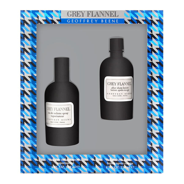 Grey Flannel by Geoffrey Beene for Men 2 Piece Set Includes: 4.0 oz Eau de Toilette Spray + 4.0 oz After Shave Pour