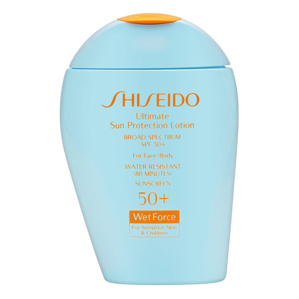 Shiseido Ultimate Sun Protection Lotion SPF 50+ Wetforce for Sensitive Skin & Children 100ml/3.3oz
