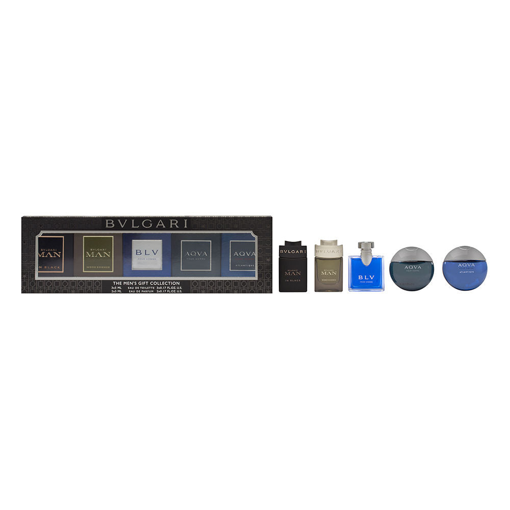Bvlgari Miniature Collection for Men 5 Piece Set