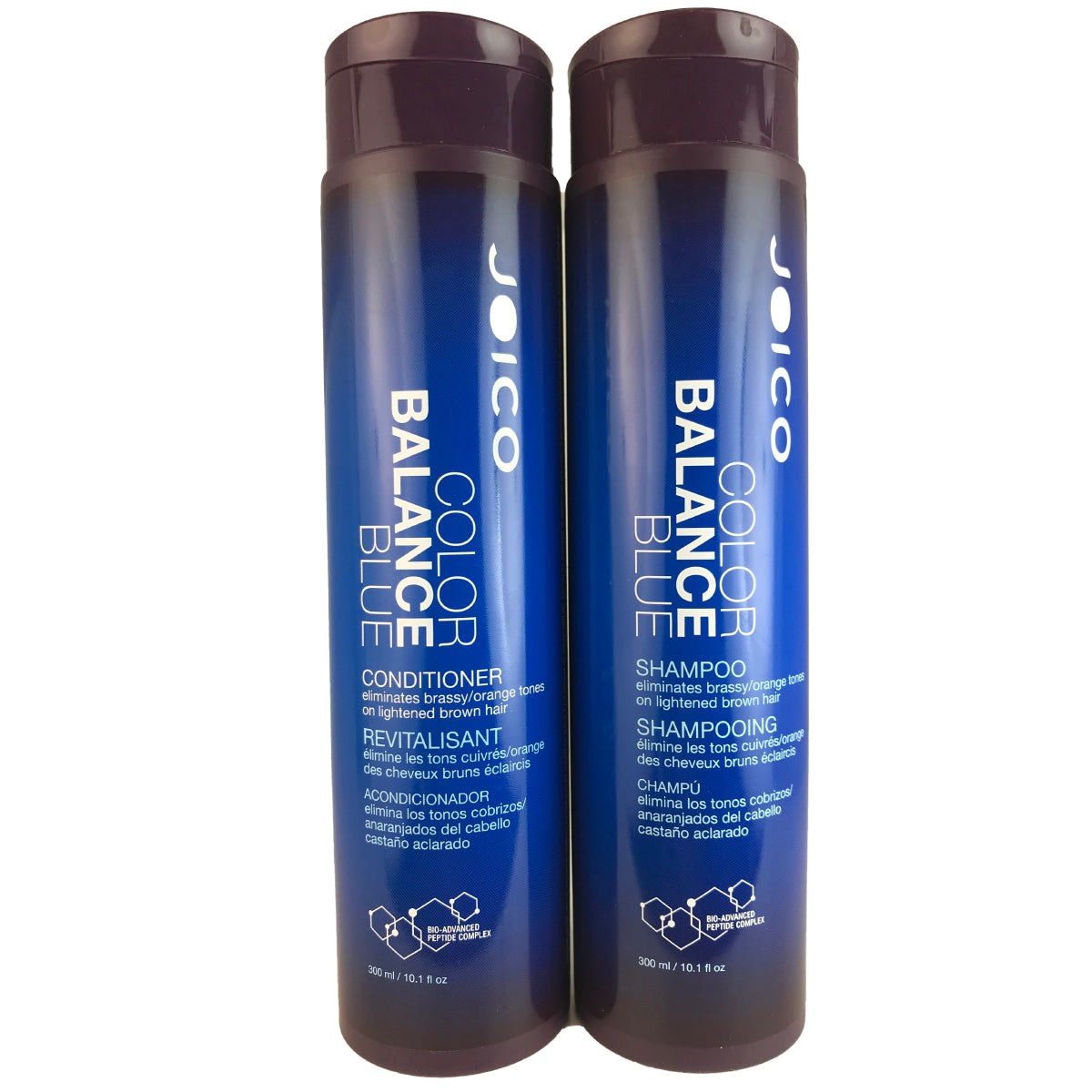 JOICO Color Balance Blue Shampoo & Conditioner Duo 10.1 oz each Eliminates Brassy/Orange Tones on lightened Brown Hair