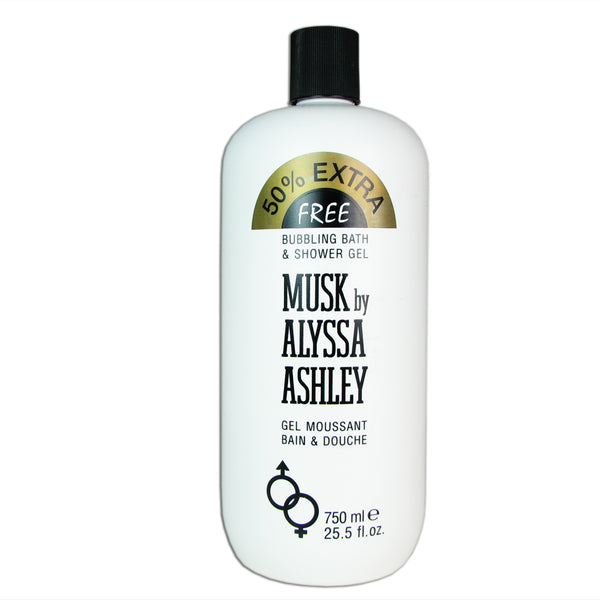 Musk by Alyssa Ashley 25.5 oz Bubbling Bath & Shower Gel
