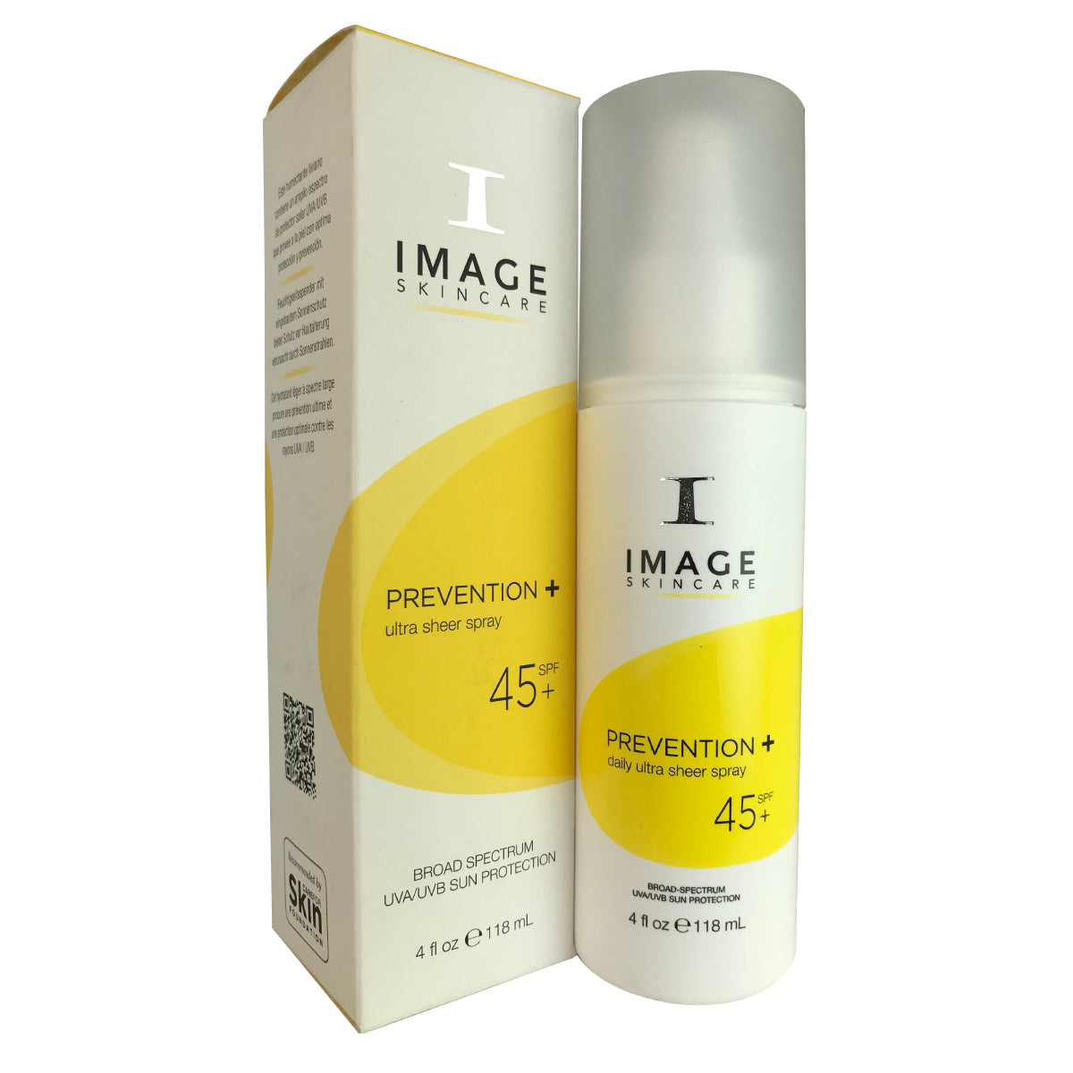 Image Skincare Prevention Ultra Sheer Spray SPF 45 4 oz For Skin