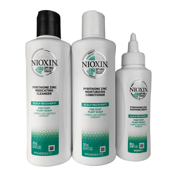 Nioxin Scalp recovery Kit (Cleanser  6.76 oz + Cond 6.76 oz +Serum 3.38 oz)