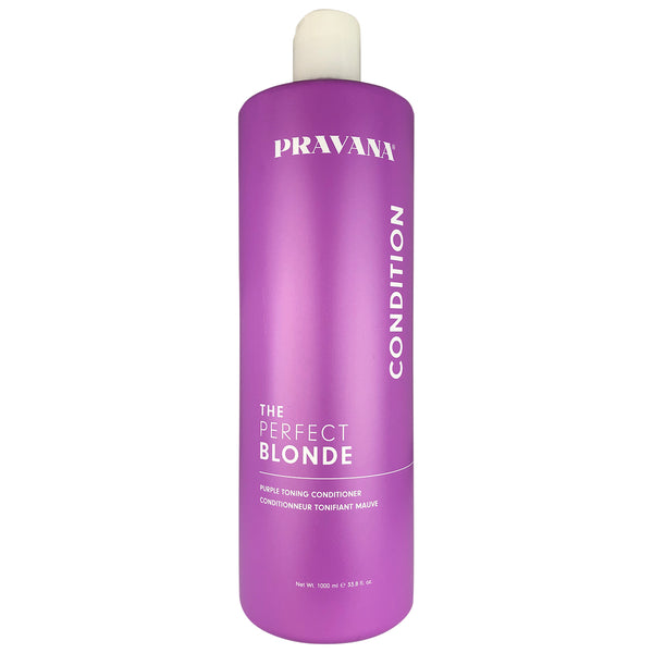 Pravana The Perfect Blonde Purple Toning Hair Conditioner 33.8 oz 100% Vegan Gluten Free