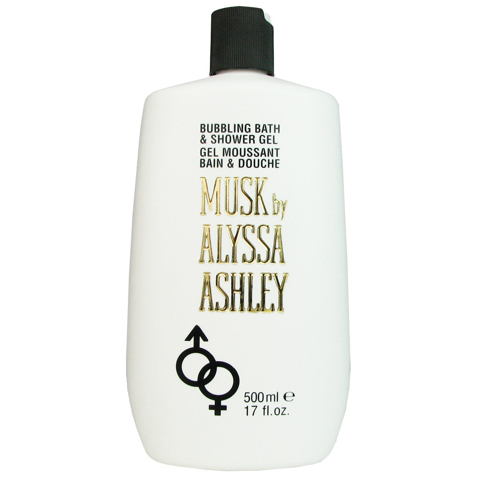 Musk by Alyssa Ashley 17.0 oz Bubbling Bath & Shower Gel