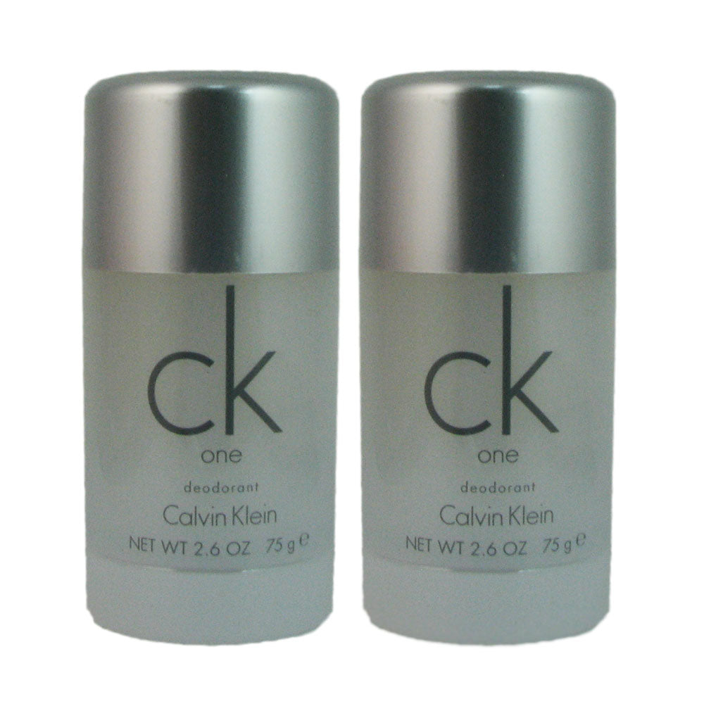 CK One by Calvin Klein Unisex 2.6 oz Deodorant Stick (Two)