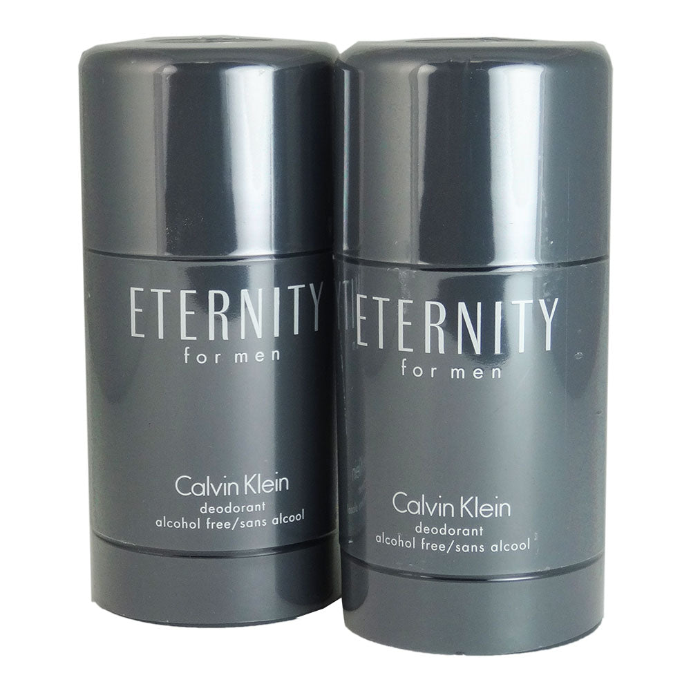 CK Eternity for Men by Calvin Klein 2.6 oz Alc. Free Deodorant Stick (Two)