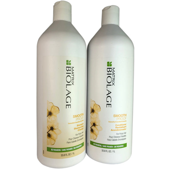 Matrix Biolage Smooth Proof Shampoo+Conditioner 33.8 oz ea for Frizzy Hair