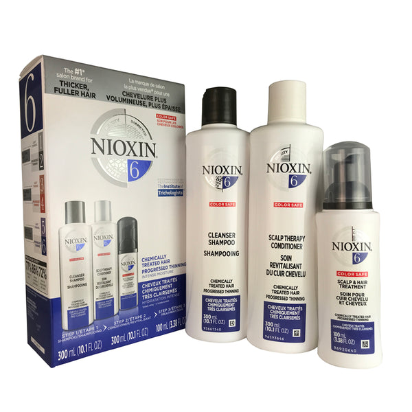 Nioxin #6 Hair Care System Kit for Chemically Treated Progressed Thinning Hair 10.1oz
