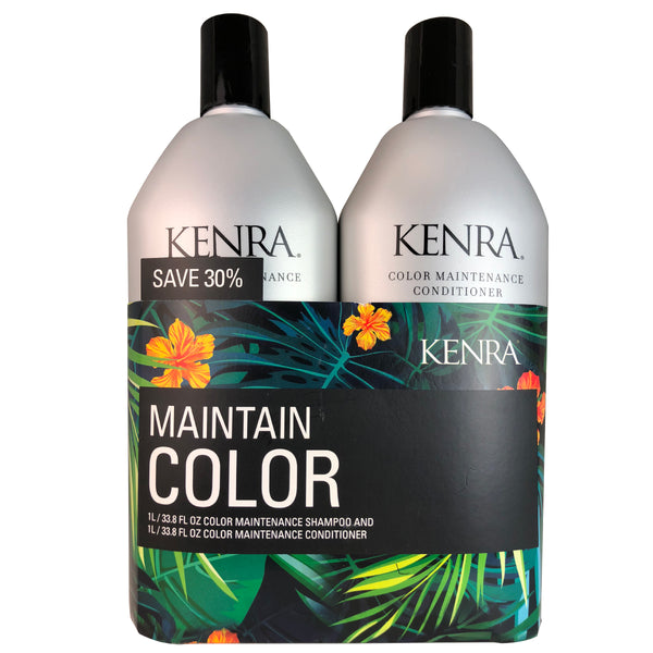 KENRA Color Locking Maintenance Shampoo & Conditioner Liter Duo 33.8 oz each